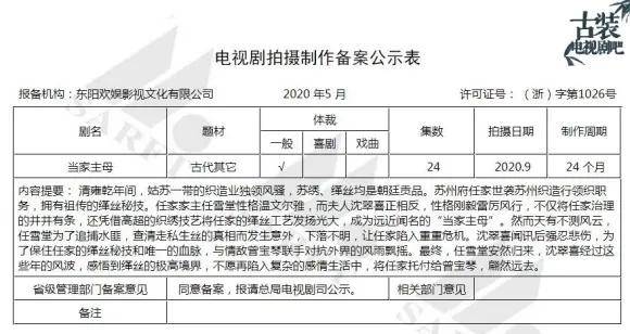 于正《当家主母》剧照曝光!蒋勤勤搭档小12岁茅子俊上演姐弟恋