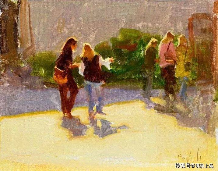 光与色的交响,美国画家金·英格利什,油画作品欣赏