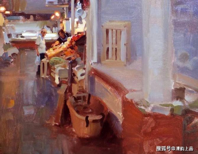 光与色的交响,美国画家金·英格利什,油画作品欣赏
