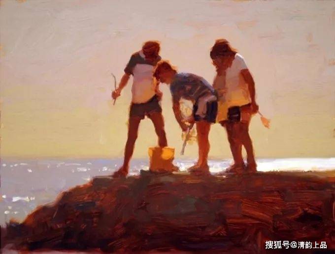 光与色的交响,美国画家金·英格利什,油画作品欣赏