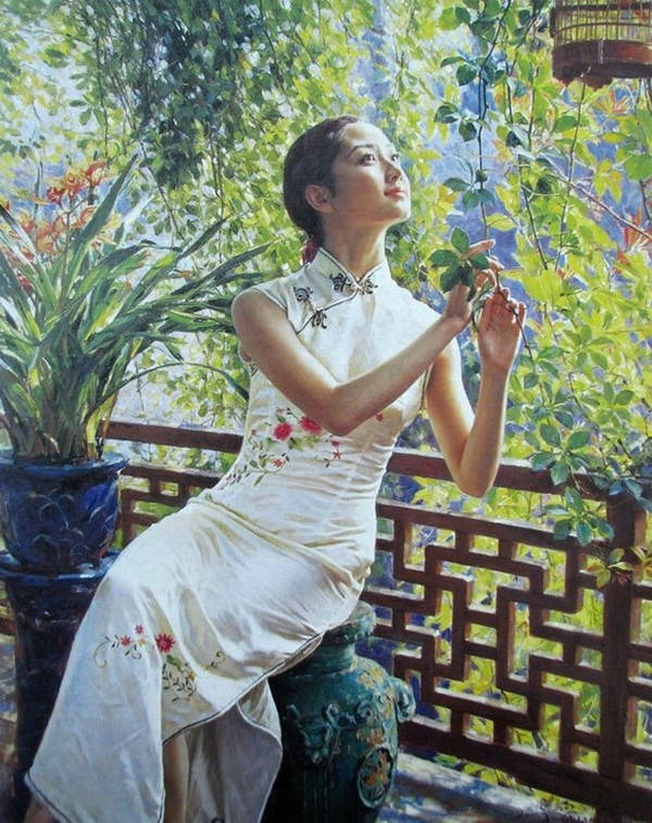 旅美画家关则驹最美人体油画,技法细腻、委婉含蓄