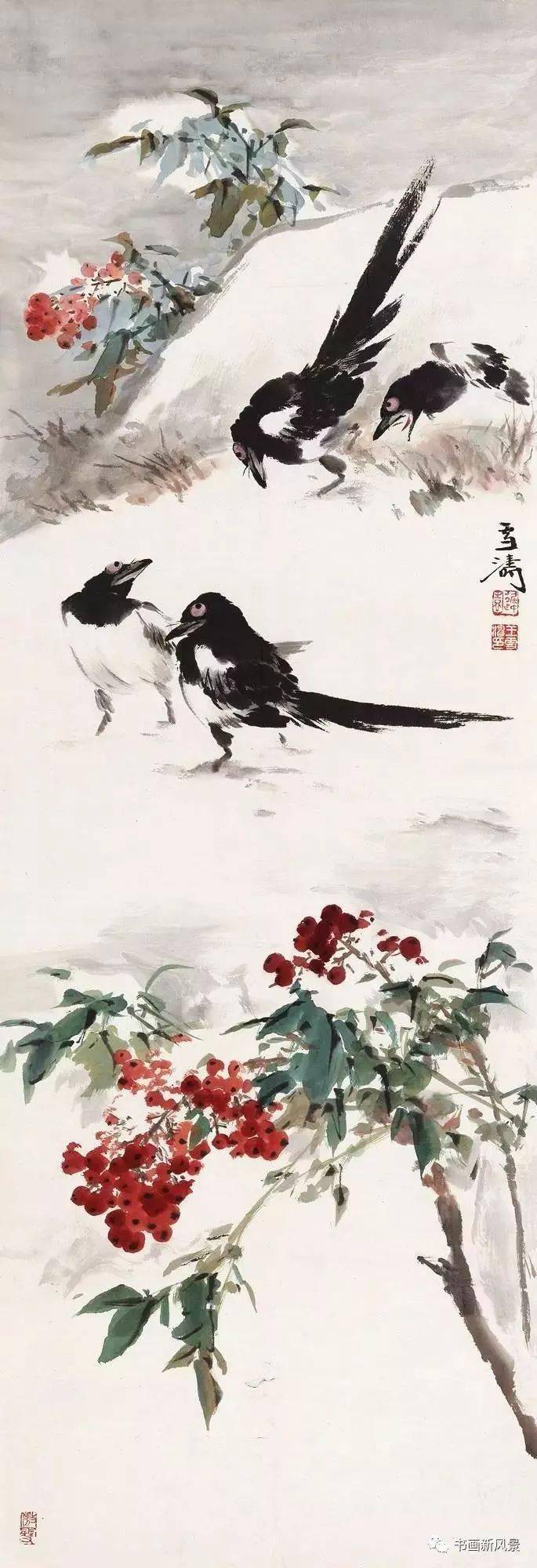 王雪涛画喜鹊精选30幅,养眼!