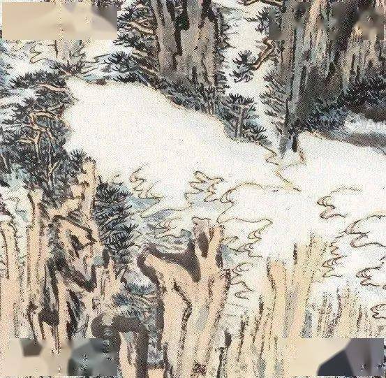 陆俨少《黄山图》高清鉴赏