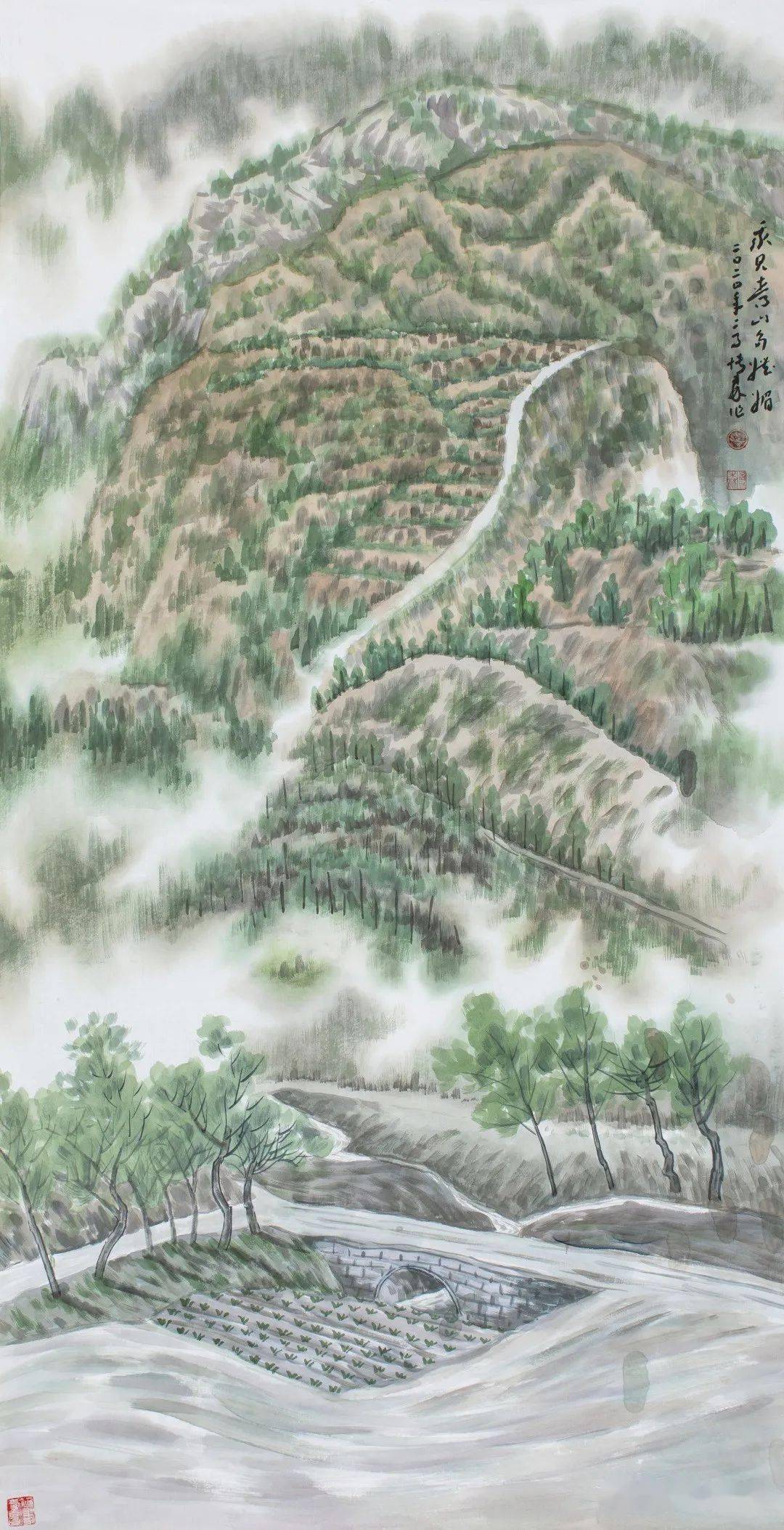 中外名人艺术丨中和之美—观柴博森山水画