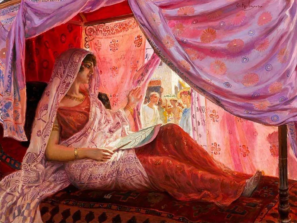 历史装饰画家罗切罗斯,以一种感性的自然主义风格来绘画作品