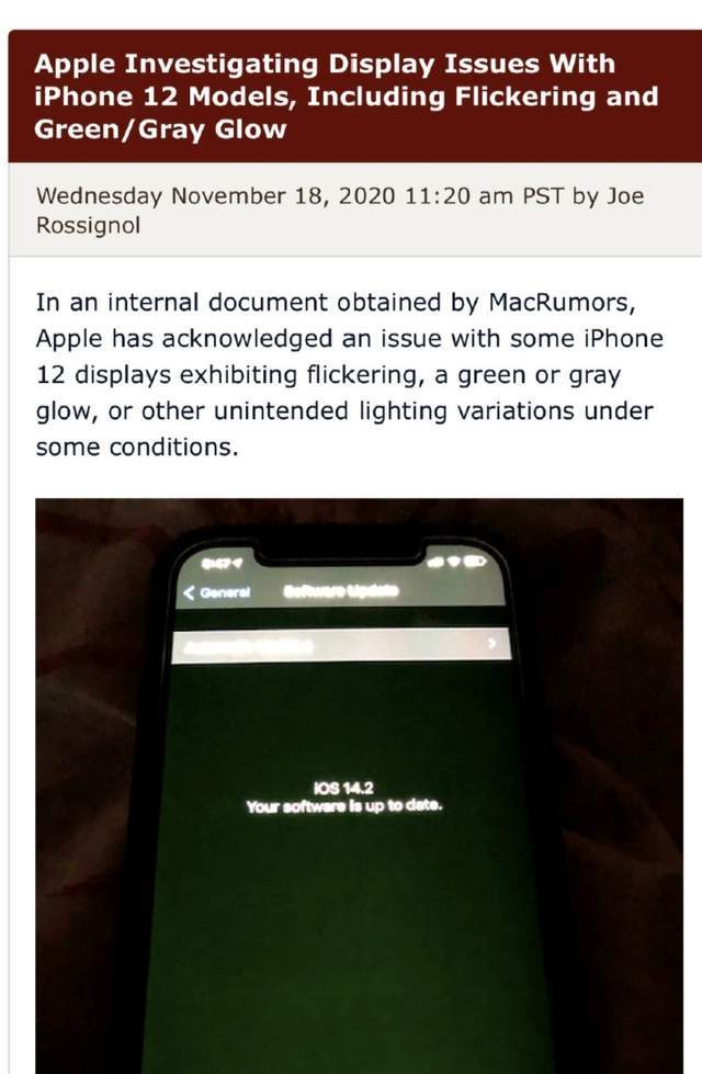 iPhone12实测,苹果混用屏幕坐实,官方:不是硬件问题
