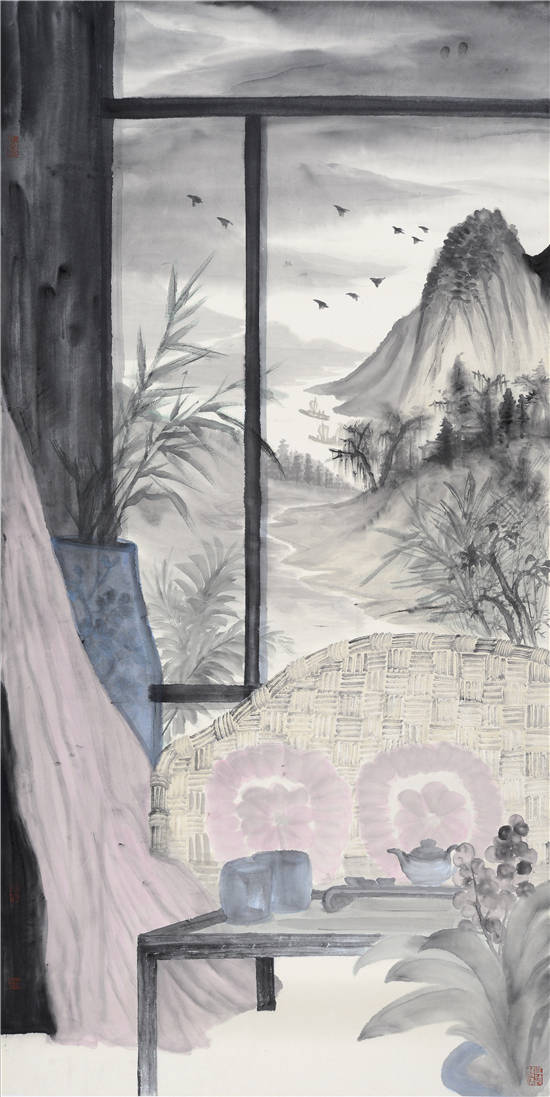 "建"笔凌云意兴豪——关于潘建博绘画的印象