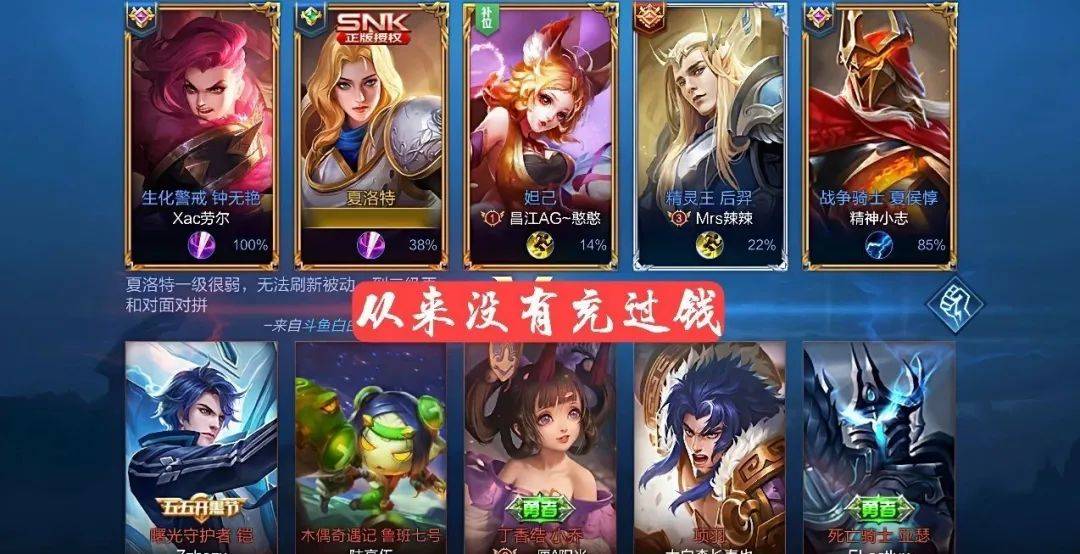 王者荣耀:“四大天王”游戏玩家诞生,五年没上王者只是其一
