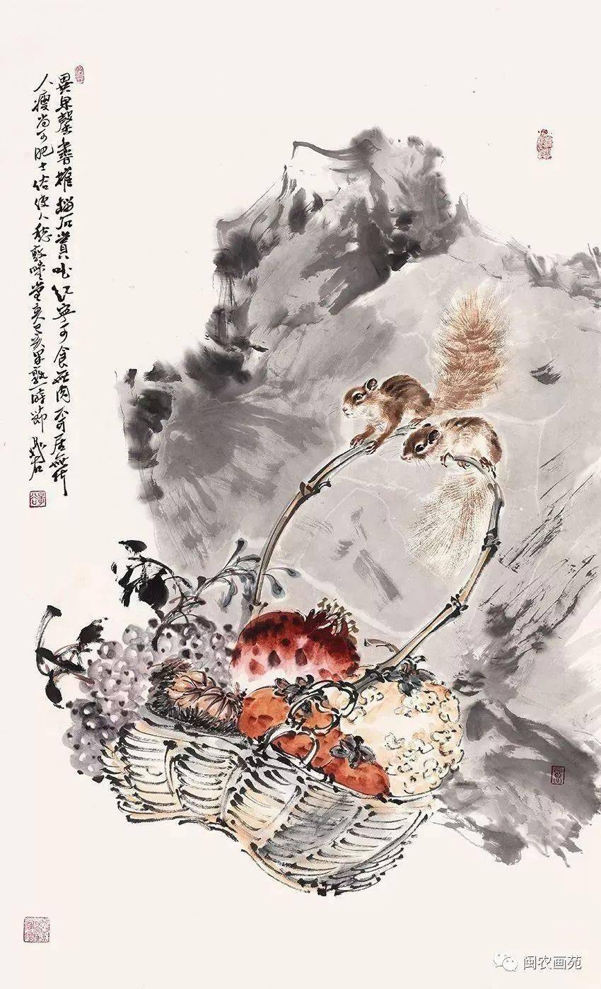 他画 生肖鼠 形神毕肖,意趣盎然!