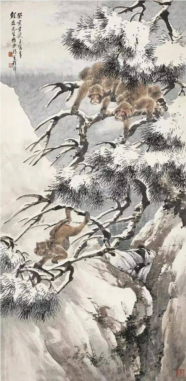海派大师画动物,栩栩如生
