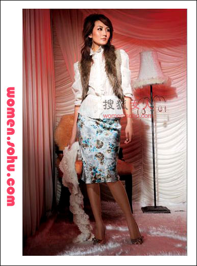 皮草搭短裙 配出真正PartyQueen