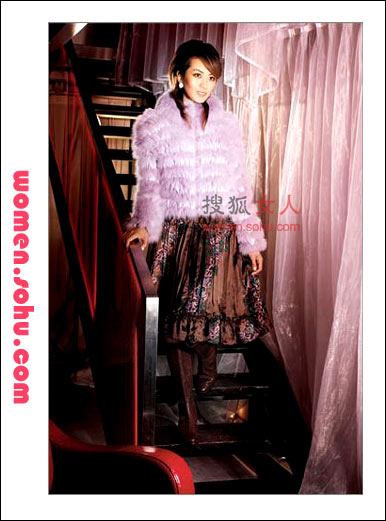 皮草搭短裙 配出真正PartyQueen