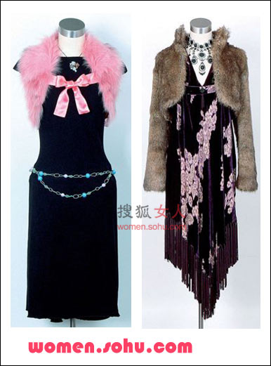 皮草搭短裙 配出真正PartyQueen