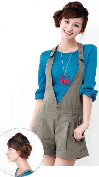 清凉盘发 夏日最动人发型(图已改好)