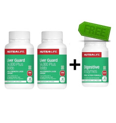 【69】NUTRA-LIFE 纽乐 护肝胶囊 60粒*2瓶 + 消化酶胶囊 60粒