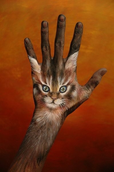 让人叹服的人体彩绘之手艺术(Hands art)