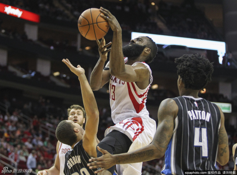 哈登留力莫铁砍23+7 火箭末节发力拆穿魔术