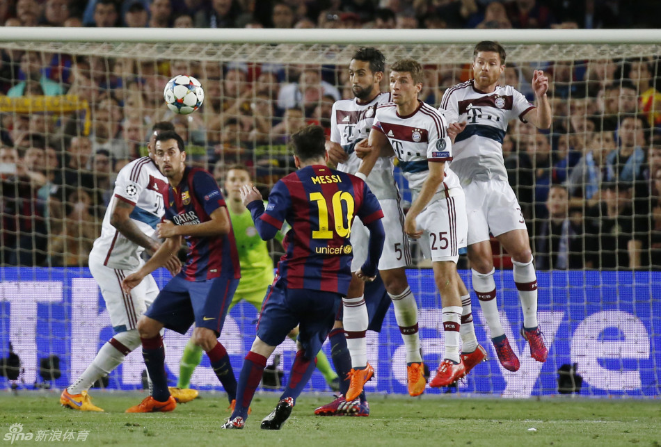【欧冠】梅西百场2射1传内马尔进球 巴萨3-0拜仁