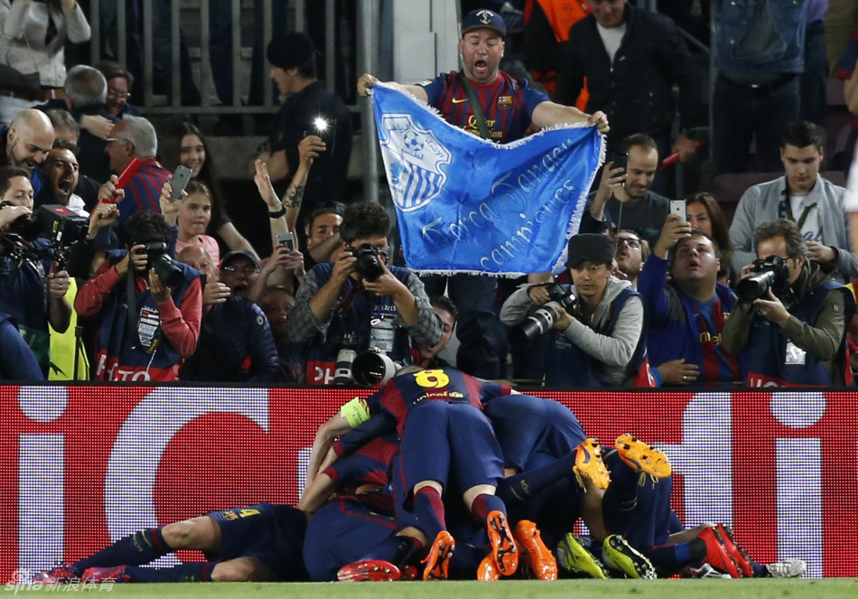 【欧冠】梅西百场2射1传内马尔进球 巴萨3-0拜仁