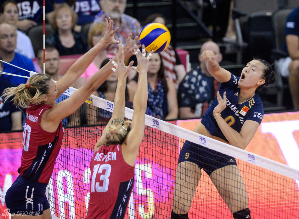 【E】大奖赛中国女排0-3美国 总决赛2胜3负第四名收官