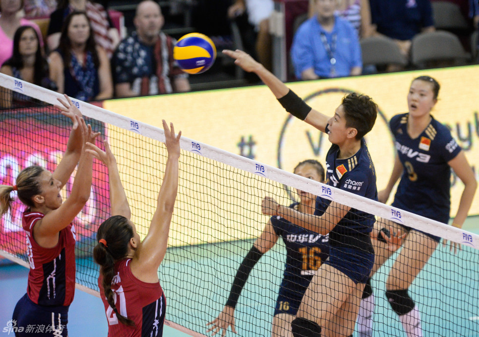 【E】大奖赛中国女排0-3美国 总决赛2胜3负第四名收官