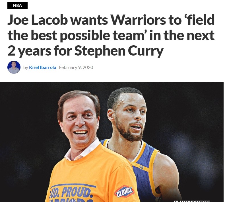 【篮球】勇士3.0计划曝光!老板承诺打造2亿黄金战舰,湖人快船要头疼了!