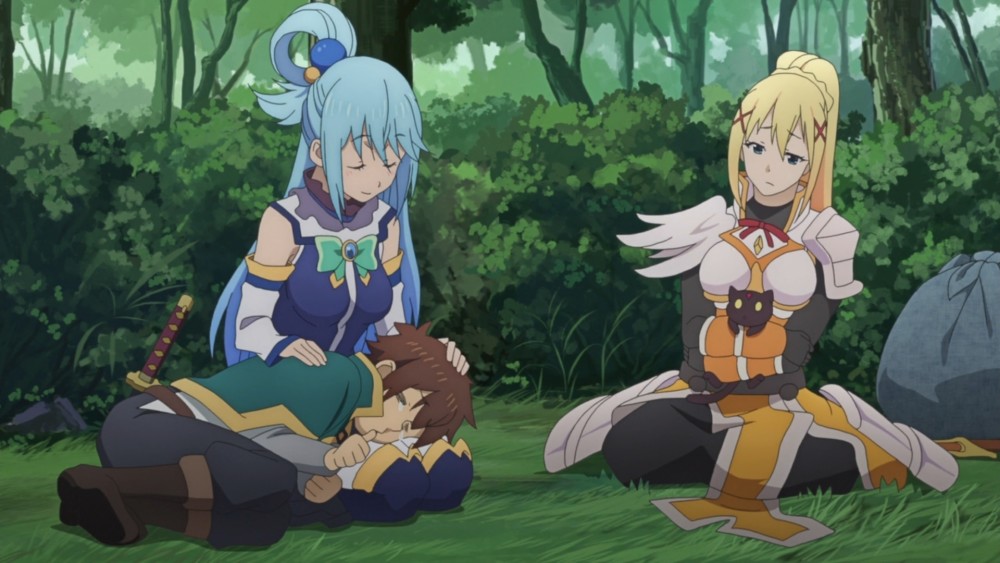 主动给客人上茶,为安慰佐藤和真提供膝枕,这还是阿库娅吗?