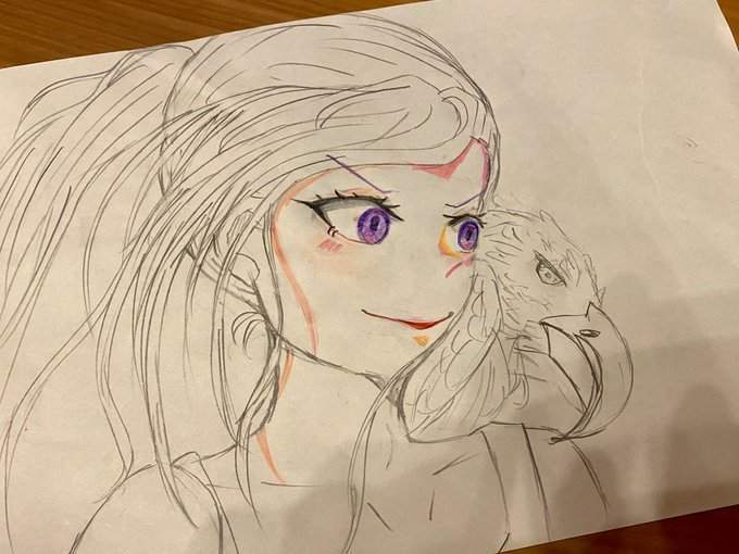 漫画家村田雄介女儿十岁的画力展现,强大的血统天赋展现