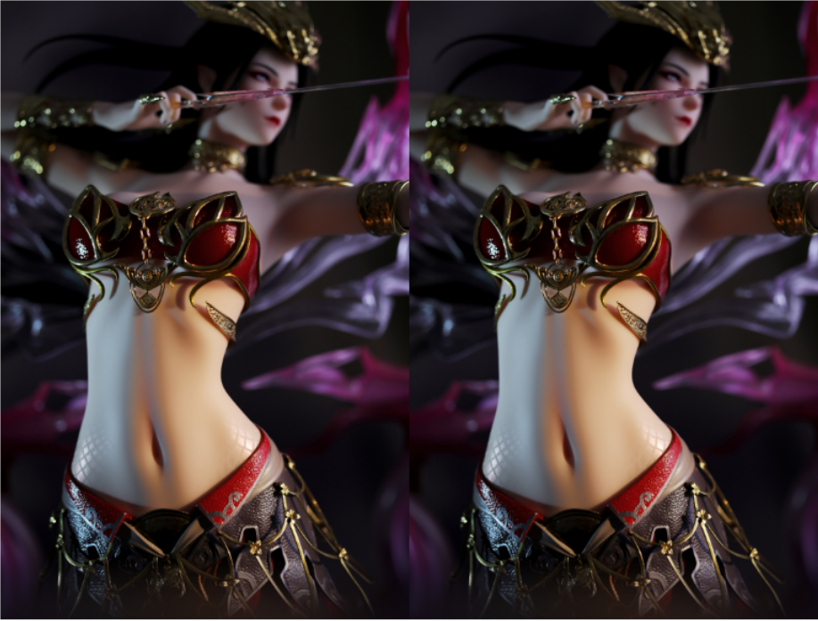 国漫手办讲究好看,比如肖凝儿,哥们看完背影就说他好了