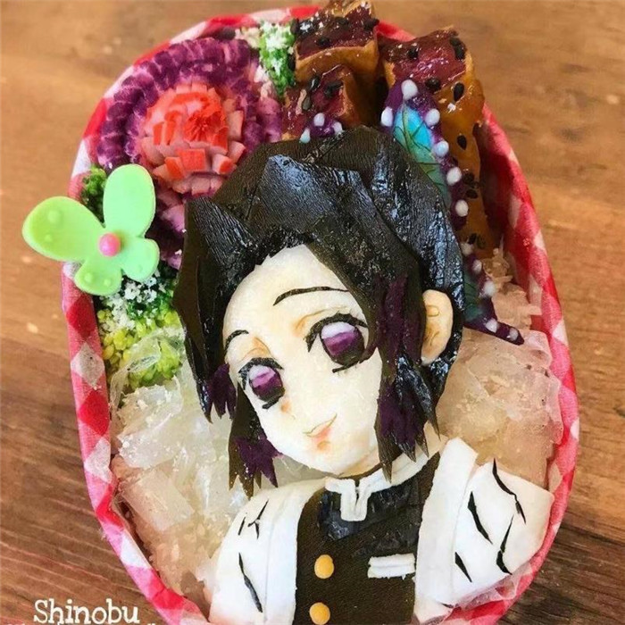 鬼灭之刃出精致便当,美到不忍下口,网友:给我来份无惨套餐