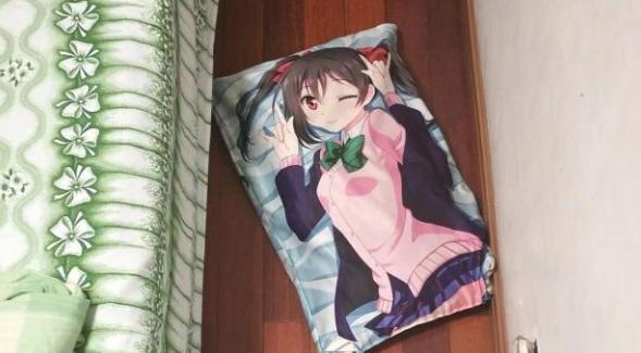 日本宅男抱枕被父母挂阳台,中国宅男抱枕被奶奶分成两半,太难了