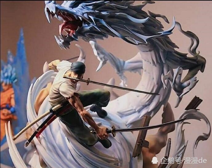 海贼王:索隆斩龙被制作成手办,龙头太像凯多了