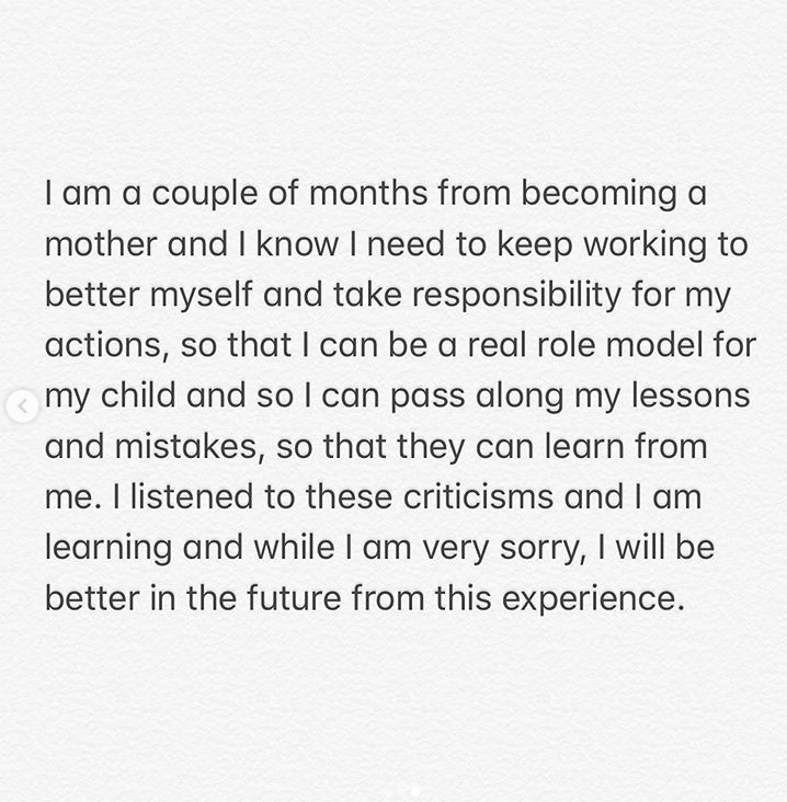 美国知名女星歧视黑人女演员称要在其假发中拉大便,发长文道歉拿怀孕博同情