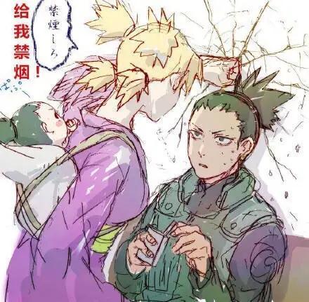 火影忍者也玩壁咚,鹿丸的方式有点甜,佐助笑到我了