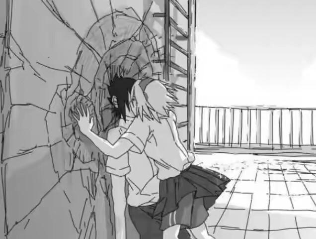 火影忍者也玩壁咚,鹿丸的方式有点甜,佐助笑到我了