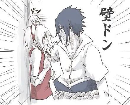 火影忍者也玩壁咚,鹿丸的方式有点甜,佐助笑到我了