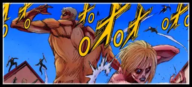 进击的巨人漫画129话:莱纳与阿尼差点领便当,弗洛克被贾碧狙击