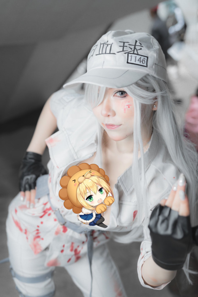 《工作细胞》白血球COS,原来一直守护着我们的,是这么美的小姐姐