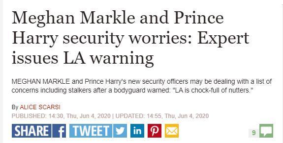 梅根小日子过不成了!走到美国大街上被跟踪,幸亏保镖能招架得住