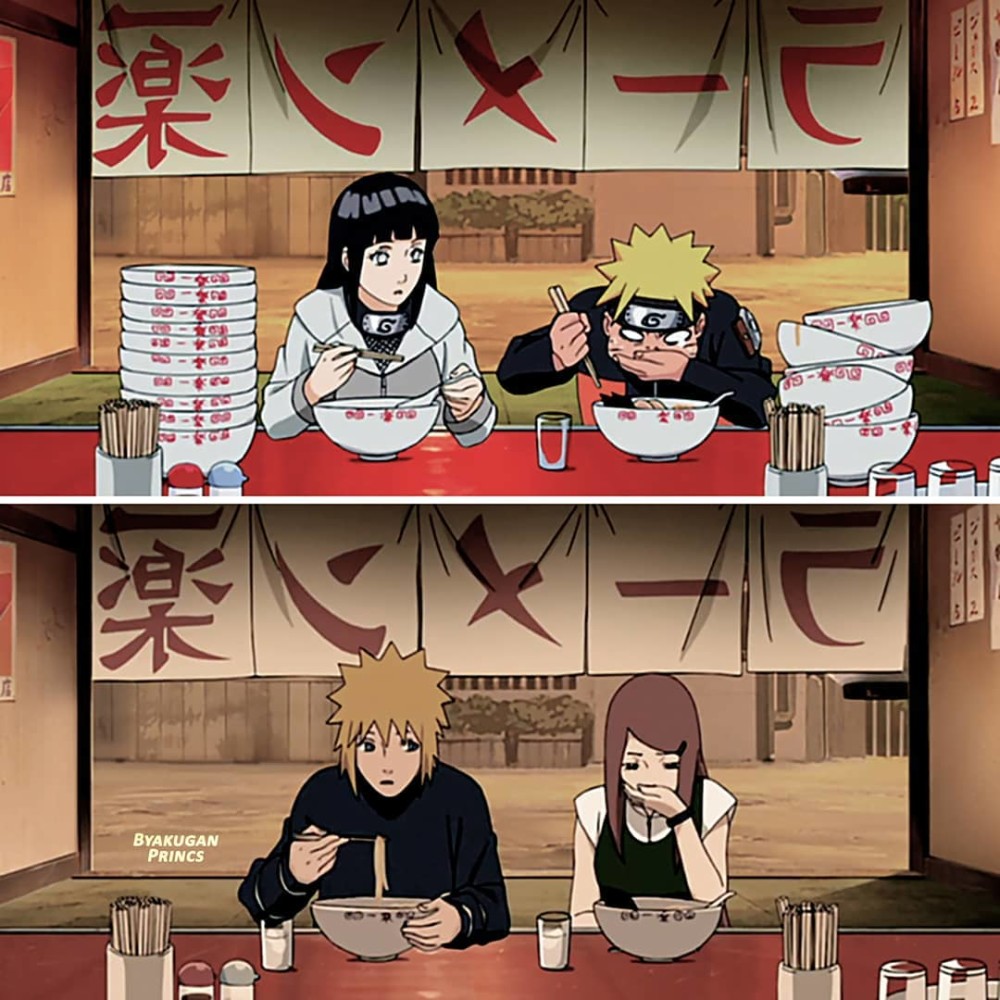 火影:一乐拉面的故事,雏田一口气吃掉10碗,他两不愧是母子
