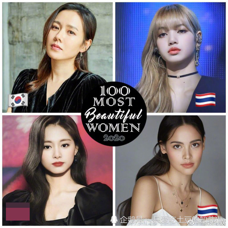 美媒评2020百大最美女星,孙艺珍夺冠、热巴排名23刘亦菲77