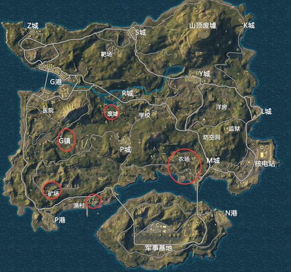 海岛地图各资源点等级划分一览