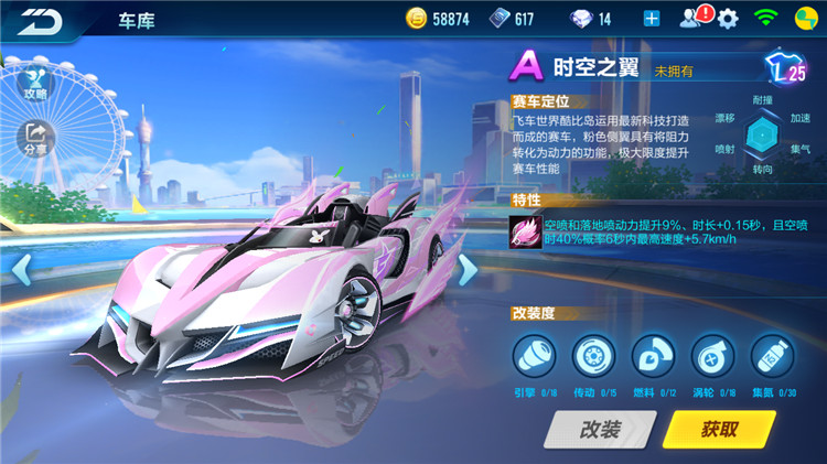 燃烧吧少女心 A级赛车时空之翼介绍