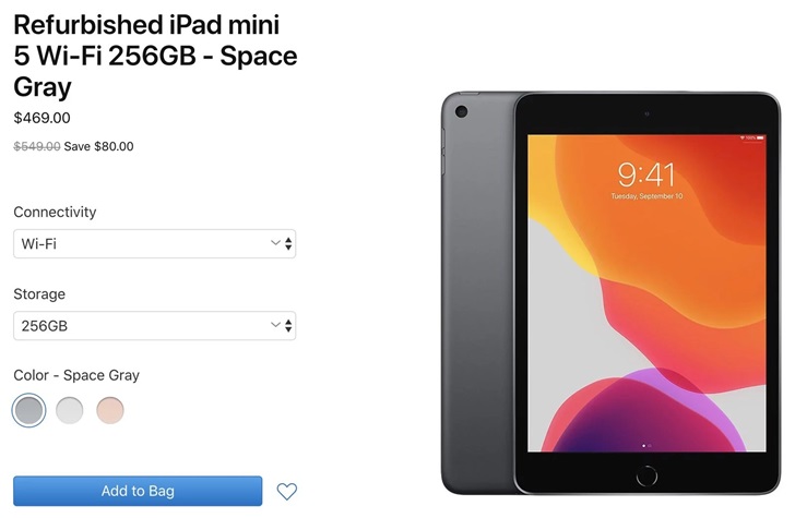 苹果开卖官翻版iPad mini 5/Air 3 比全新机便宜15%