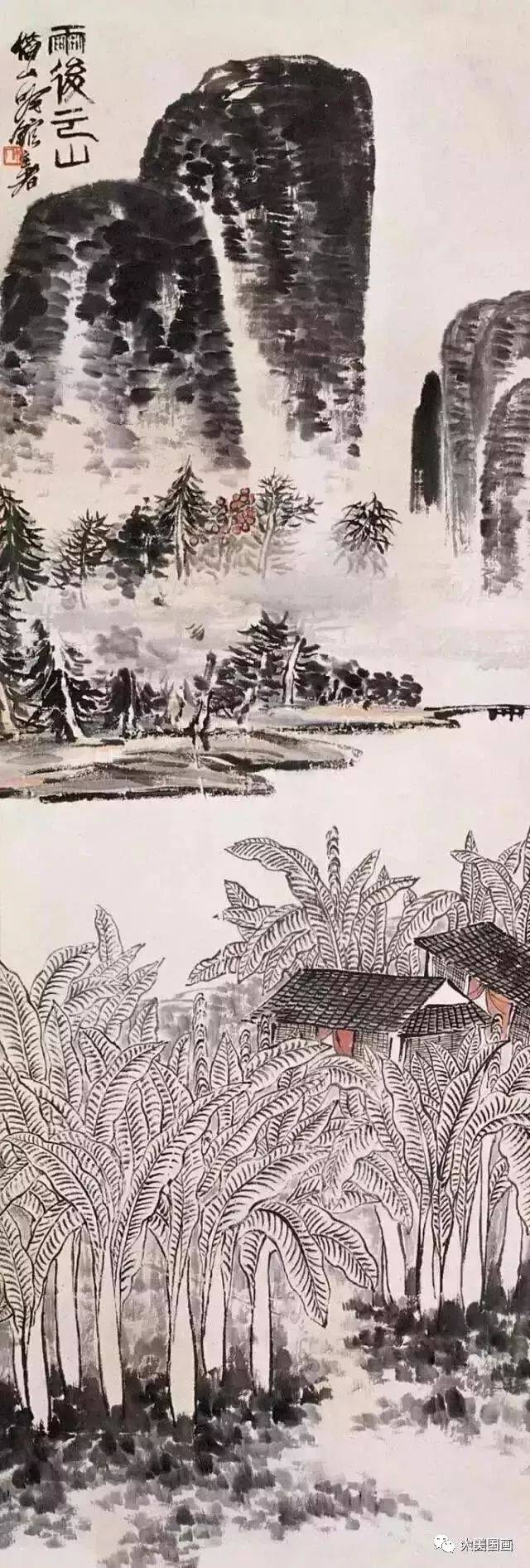 齐白石最具诗情画意山水画50幅!