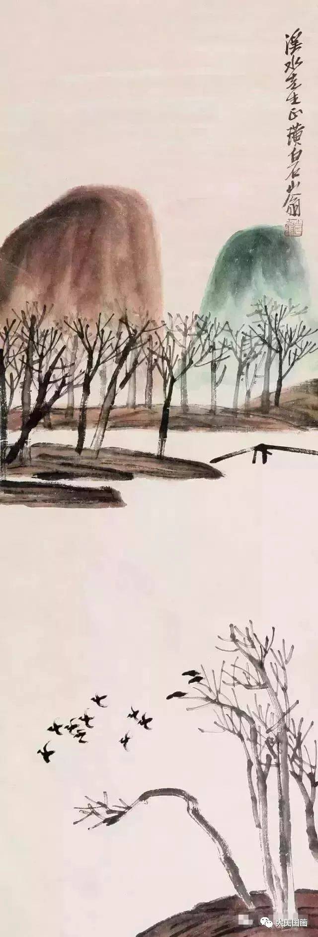 齐白石最具诗情画意山水画50幅!