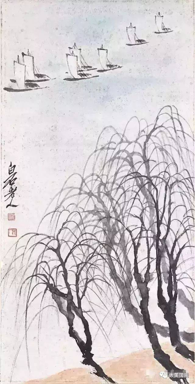 齐白石最具诗情画意山水画50幅!