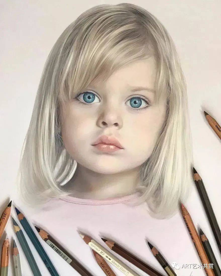 俄罗斯美女艺术家——宛如高清照片般的铅笔画