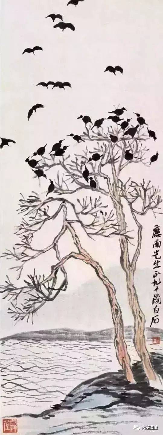 齐白石最具诗情画意山水画50幅!