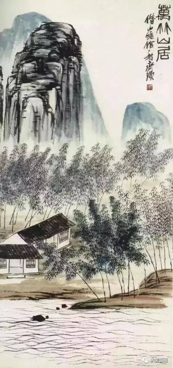 齐白石最具诗情画意山水画50幅!